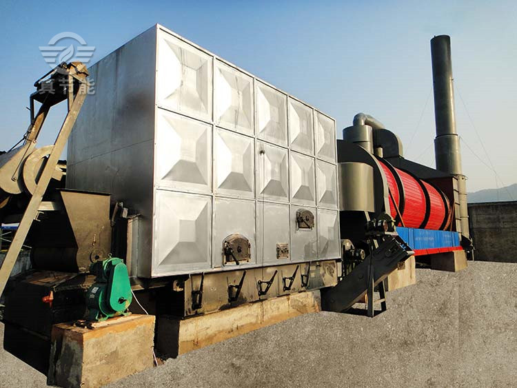 真節(jié)能豆渣烘干機(jī)現(xiàn)場