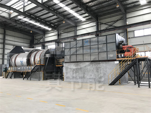 甘蔗渣烘干機運轉現(xiàn)場